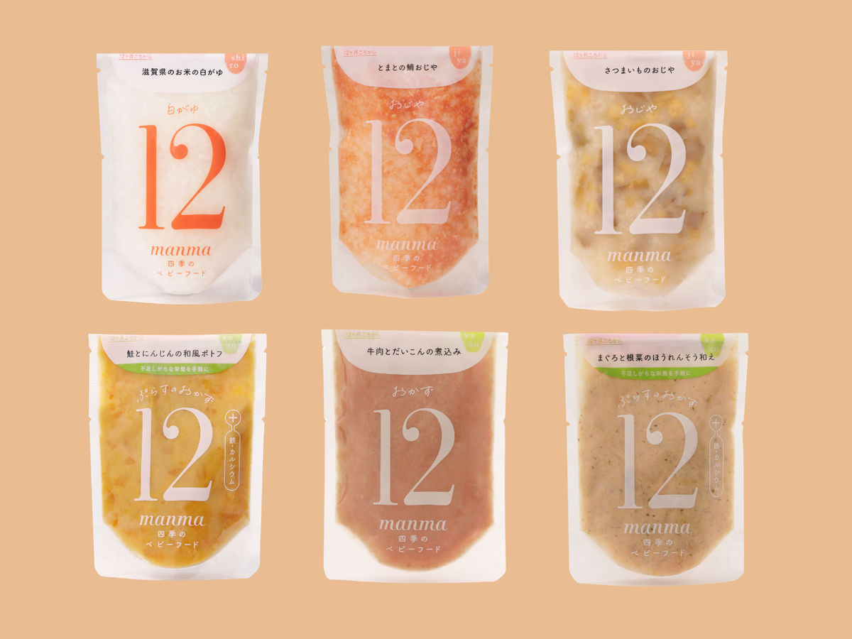 (Babies aged 12 months and older) MANMA Set of 6 packs