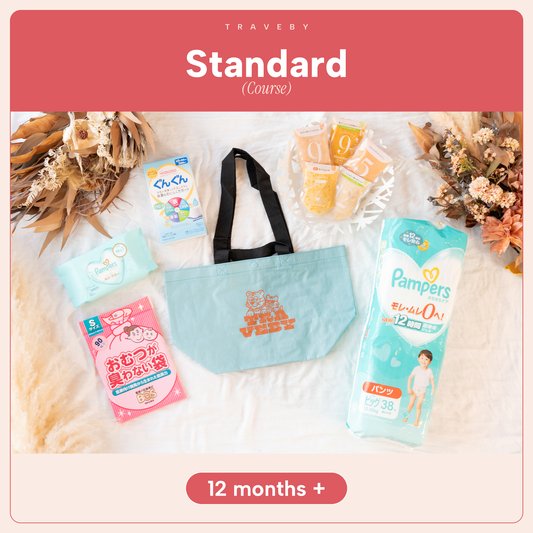 Traveling set for children aged 12 months and older