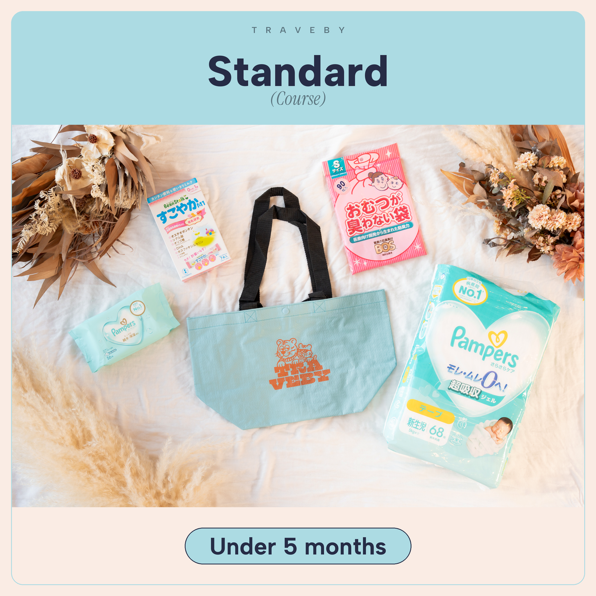 Traveling set for babies under 5 months old